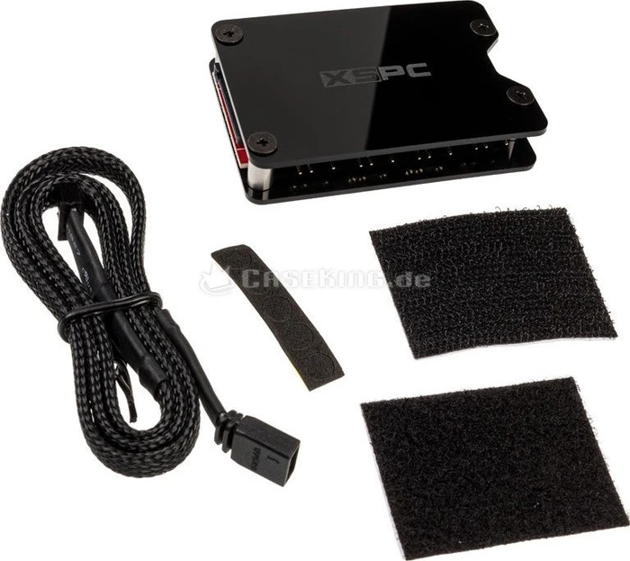XSPC RGB Splitter Hub, 8-fach, schwarz