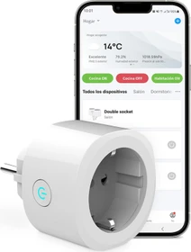 Ksix Smart Energy Mini WLAN-Steckdose, Smart-Steckdose (BXWSP1M)