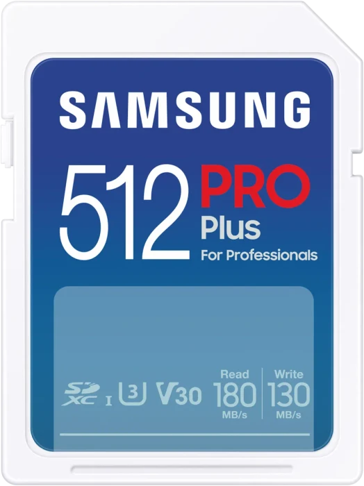 Samsung PRO Plus for Professionals R180/W130 512GB USB-Kit, UHS-I U3, Class 10