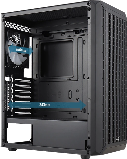 AeroCool Beam, Glasfenster