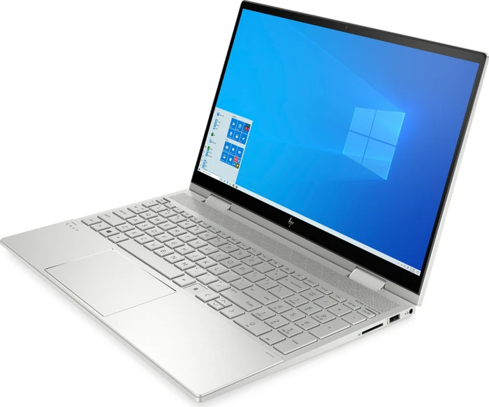 HP Envy x360 Convertible 15-ed0174ng, Natural Silver, Core i7-10510U, 16GB RAM, 512GB SSD, GeForce MX330, DE