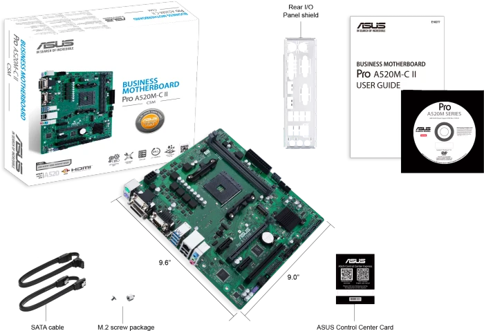 ASUS Pro A520M-C II/CSM (AMD AM4)