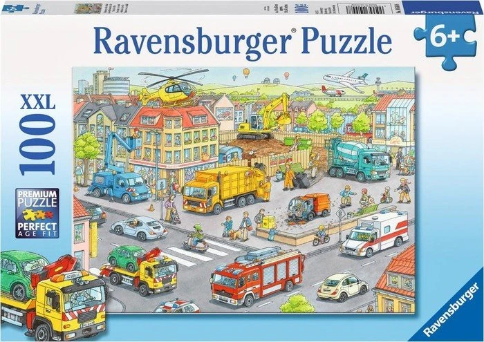 Ravensburger Puzzle Fahrzeuge in der Stadt 100XXL