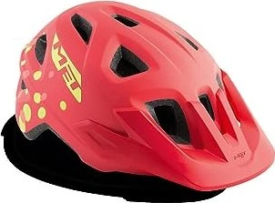 MET Eldar Kinderhelm coral pink polka dots/matt