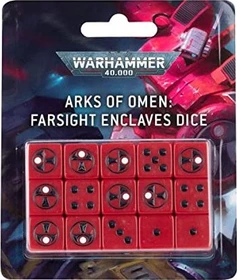 Games Workshop Warhammer 40.000 - Würfelset: Archen des Omens: Würfelset der Weitsicht-Enklaven