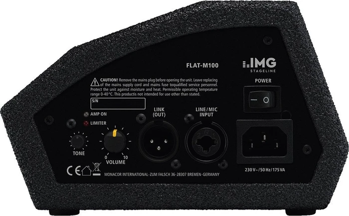IMG Stageline Flat-M100 schwarz, Stück