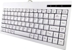GETT KL29203 GCQ CleanType Easy Basic Compact, weiß, USB, DE (TKL-088-GCQ-KGEH-WHITE-USB-DE)