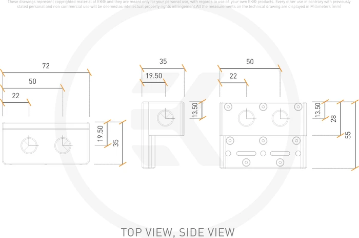EK Water Blocks Quantum Line EK-Quantum Scalar² SFF Terminal, Acetal