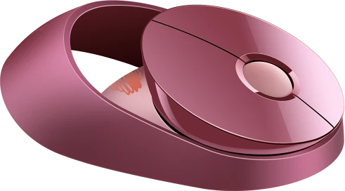 Rapoo Ralemo Air 1 Multi-mode Wireless Charging Mouse Pink Red, USB/Bluetooth