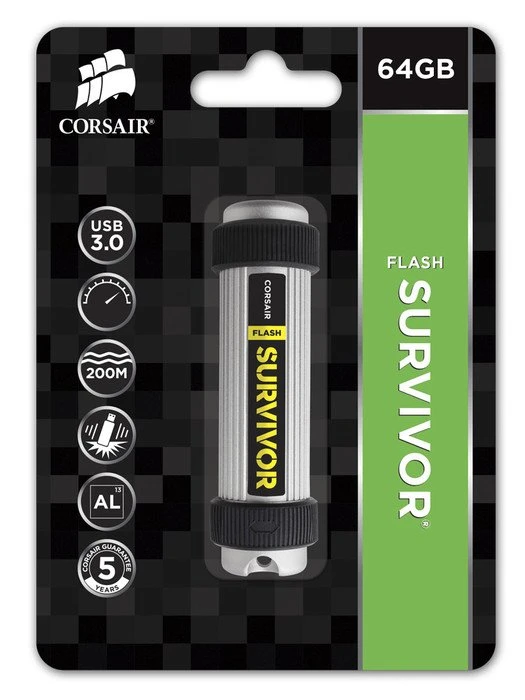 Corsair Flash Survivor V2 64GB, USB-A, USB 3.2 Gen 1×1