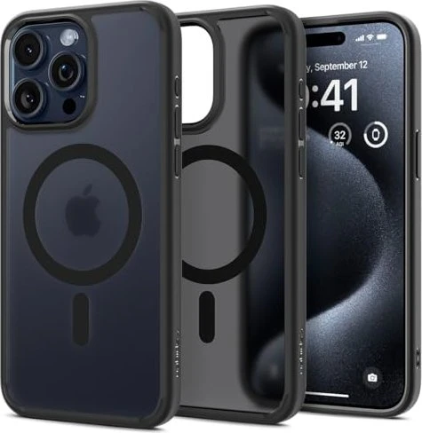 Spigen Ultra Hybrid (MagFit) für Apple iPhone 15 Pro Max Frost Black