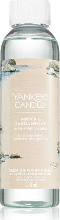 Yankee Candle Amber & Sandalwood Diffuser Duftstäbchen Refill, 200ml