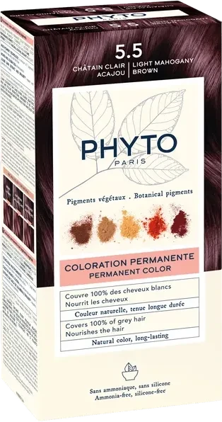 Phyto Color Haarfarbe Kit 5.5 light mahogany brown, 112ml