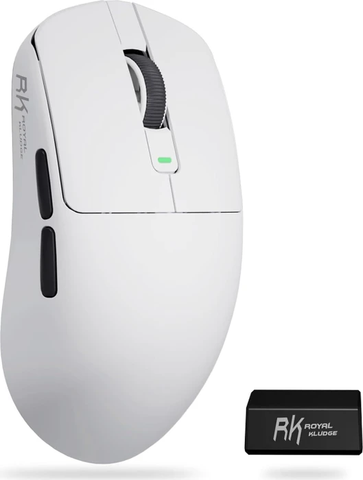 RK Royal Kludge M3 8K Wireless Gaming Mouse, Panda weiß/schwarz, USB/Bluetooth