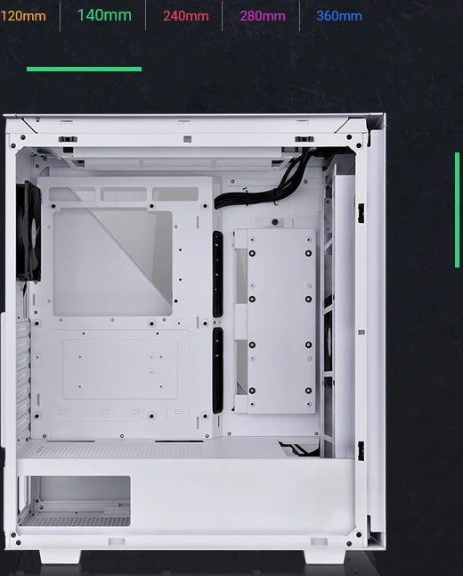 Thermaltake Divider 500 TG Air Snow Edition, weiß, Glasfenster