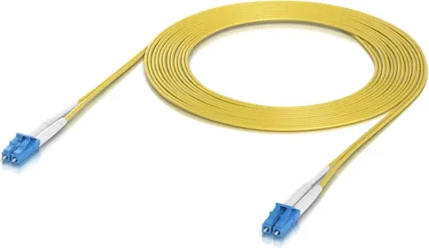 Ubiquiti UniFi LWL Duplex Kabel, OS2, 2x LC-UPC Stecker/2x LC-UPC Stecker, 3m, gelb
