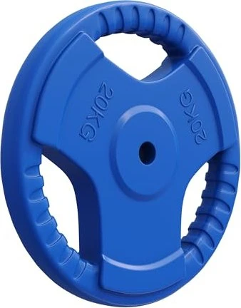Gorilla Sports Olympia Gummi Gripper 30/31mm Hantelscheibe 20kg