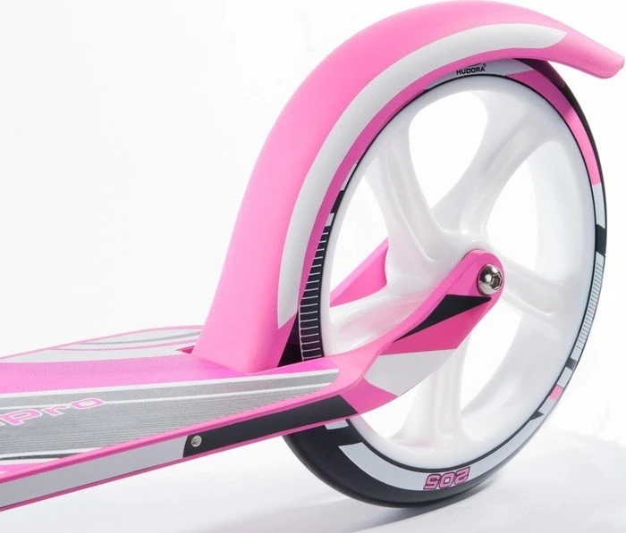 Hudora Big Wheel 205 Scooter weiß/pink