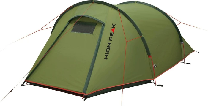 High Peak Kite 3 LW Tunnelzelt pesto/rot