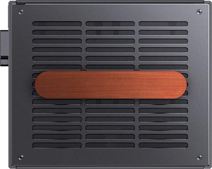 Jonsbo T6 Black, schwarz/braun, Glasfenster, Mini-ITX
