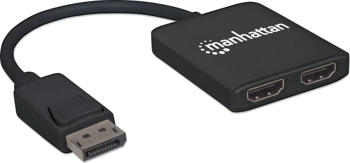 Manhattan DisplayPort auf 2-Port HDMI-Splitter-Hub mit MST