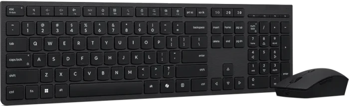 Lenovo Professional Wireless Rechargeable Combo Keyboard and Mouse, mit Copilot-Taste, USB/Bluetooth, US