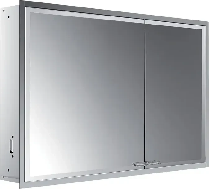 Emco Asis Prestige 2 LED-Lichtspiegelschrank 101.5cm, ohne light System, breite Tür links