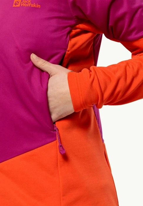 Jack Wolfskin Alpspitze Ins Hybrid Hoody Funktionsjacke new magenta (Damen)