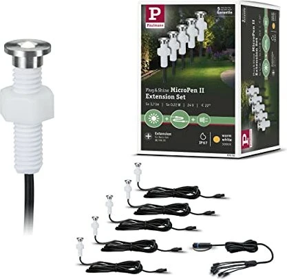 Paulmann Plug & Shine MicroPen II Erweiterungsset 0.2W Bodeneinbauleuchte, 5 Stück