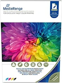 MediaRange Fotopapier matt weiß, A4, 130g/m², 100 Blatt