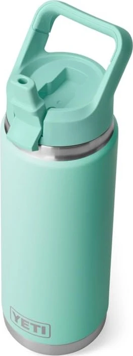 Yeti Rambler Trinkhalmdeckel Isolierflasche 739ml sea foam