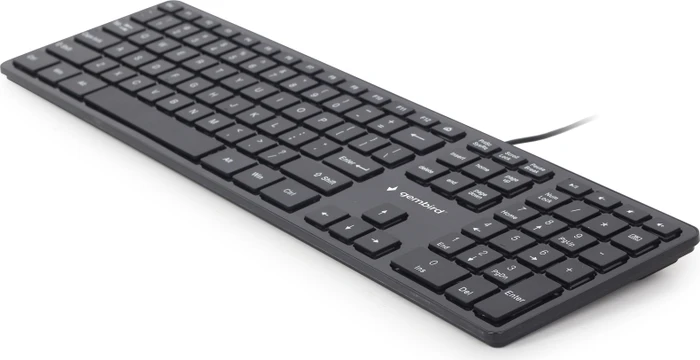 Gembird Chocolate Keyboard, schwarz, USB, US