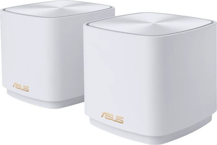 ASUS ZenWiFi AX Mini XD4 Plus, AX1800, weiß, Router und Repeater Set, 2er-Bundle