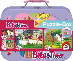 Schmidt Spiele Bibi & Tina Puzzle-Box - im Metallkoffer