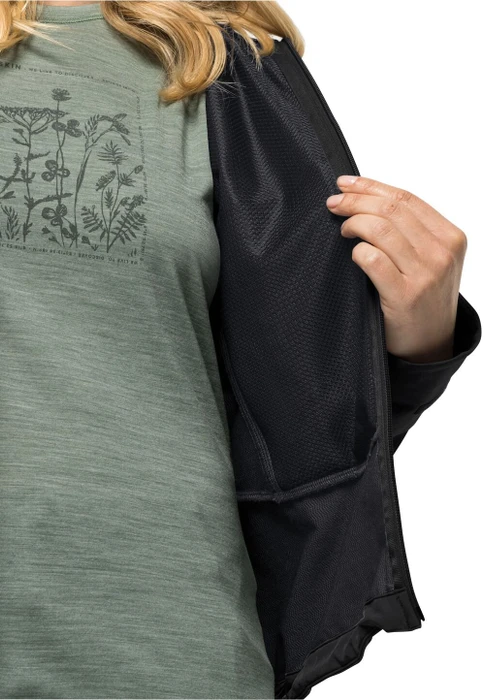 Jack Wolfskin Kammweg Funktionsjacke schwarz (Damen)