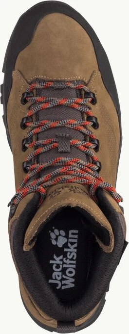 Jack Wolfskin Rebellion Texapore Mid brown/phantom (Herren)