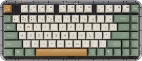 ASUS Jelly75 KD201 Mechanical Wireless Keyboard, Orange Meadow, LEDs weiß, Linear Switch, USB/Bluetooth, DE (90XB0A10-BKB0R0)
