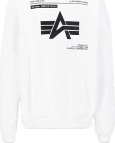 Alpha Industries Logo BP Sweatshirt weiß (Herren)
