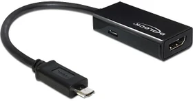 DeLOCK Konverter MHL auf HDMI für Samsung Galaxy S3 + USB 2.0 A/micro-B (65437)