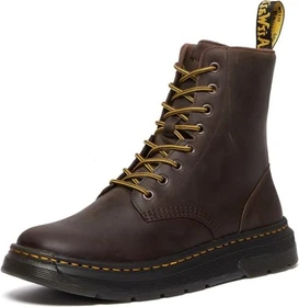 Dr. Martens Crewson Leather Lace Up Boots dark brown