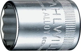 Stahlwille 40D Außenzwölfkant Steckschlüssel 1/4", 9x23mm
