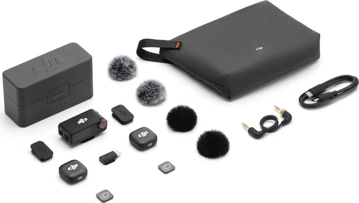 DJI Mic 3, 2 Sender + 1 Empfänger + Ladeschale