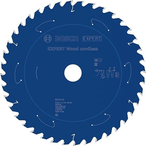Bosch Professional Expert Wood Kreissägeblatt 40Z, 254x1.6x30mm, 1 Stück