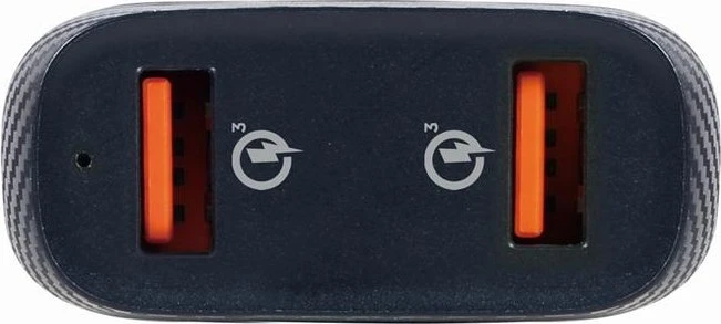 Gembird 2-Port KFZ-Ladegerät 36W schwarz/grau