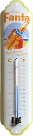 Nostalgic Art Retro Thermometer Fanta Bottle Beach, analog