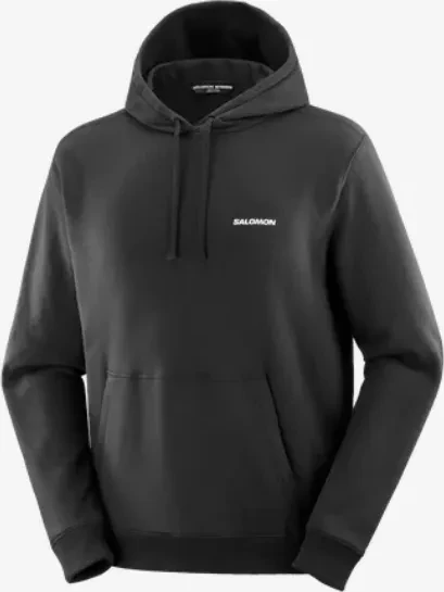 Salomon Snow Inspired Droppin Hoodie deep black/white (Herren)