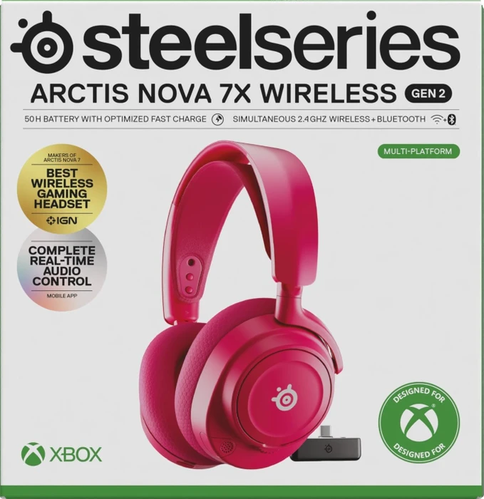 SteelSeries Arctis Nova 7X Wireless Gen 2 magenta