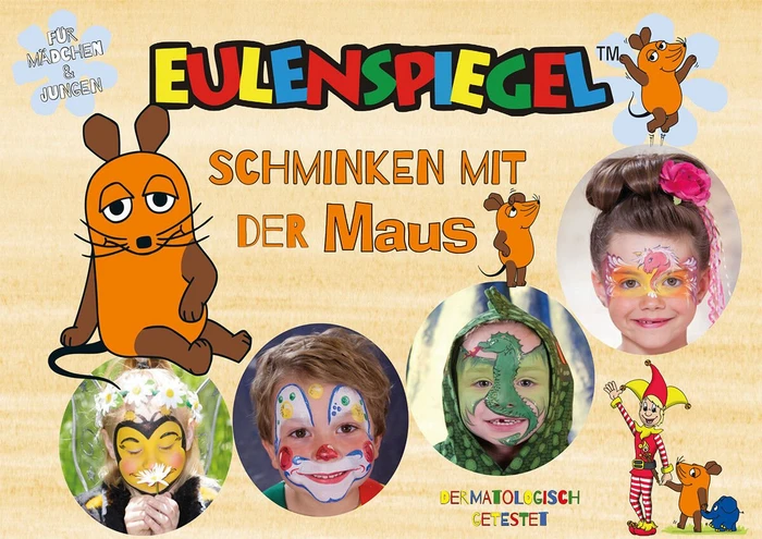 Eulenspiegel Schminken mit der Maus Schmink-Palette