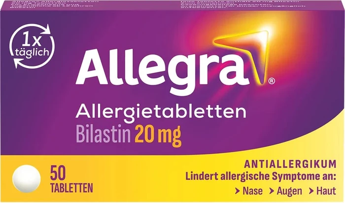 Allegra 20mg Allergietabletten, 50 Stück