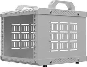 Lanberg Open Rack Series OR10 10" Open Frame Rack 4HE, 4-Pfosten, Flat Pack, IP20, RAL 7035, 300mm tief